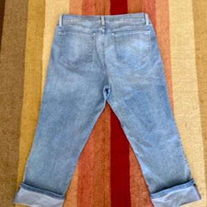 NYDJ Dayla Wide Cuff Capri Jeans Size 14